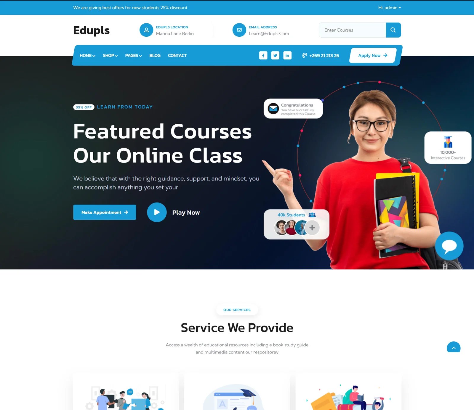 Edupls - Education & Online Course HTML Template