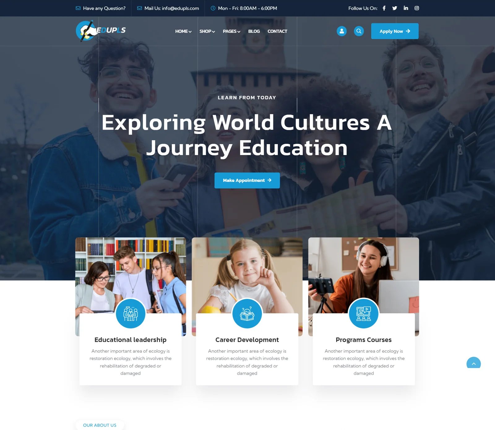 Edupls - Education & Online Course HTML Template